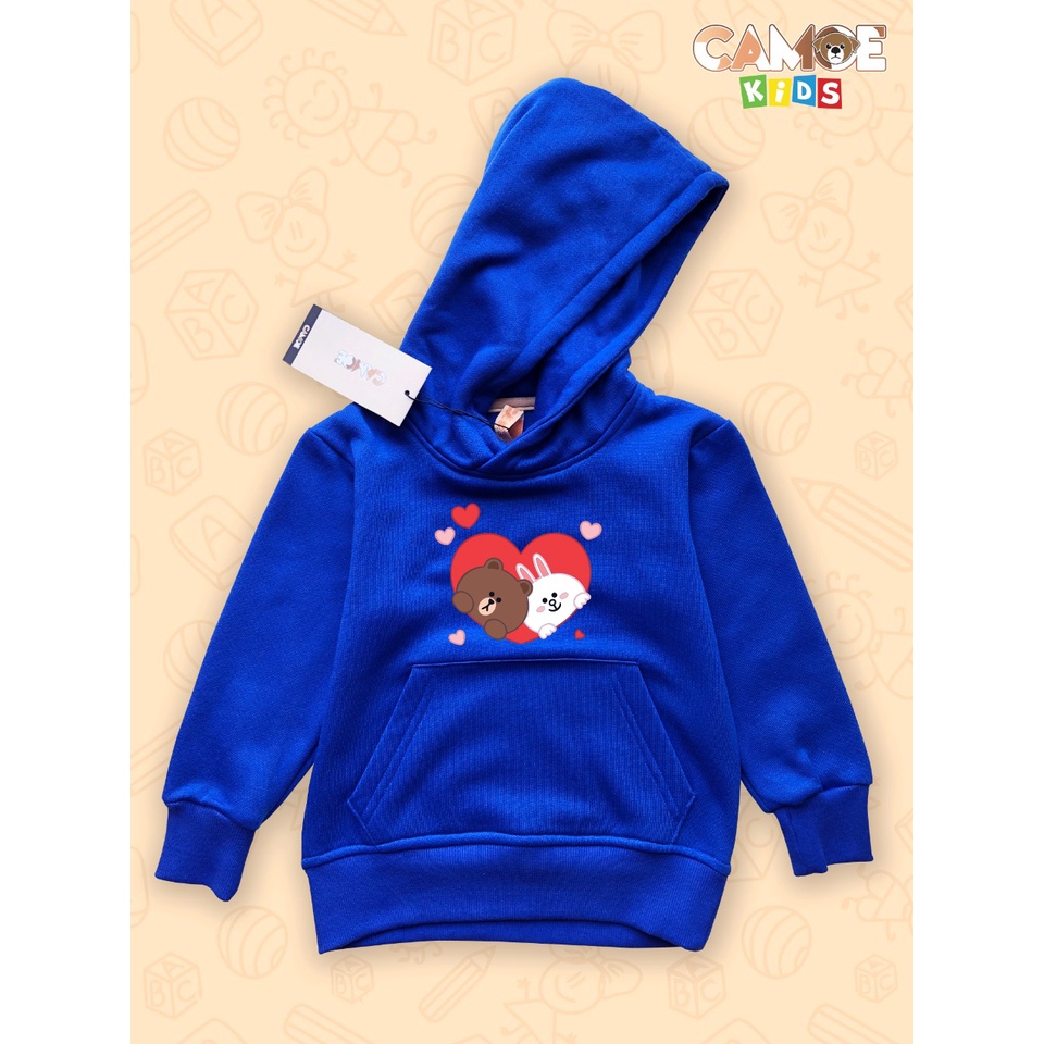 Hoodie Anak Brown Cony Love Valentine Couple