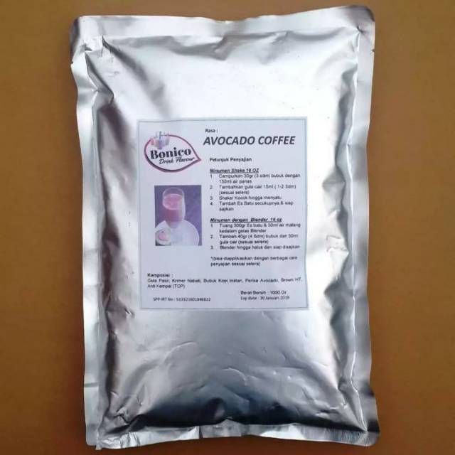 

BONICO AVOCADO COFFE 1kg bubuk minuman ice blend drink flavour powder