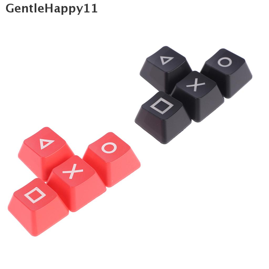 Gentlehappy Keycap Anak Panah Bahan ABS Dengan Lampu Belakang Untuk Keyboard Gaming