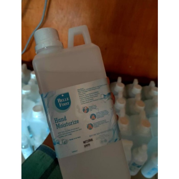 Hand Sanitizer Literan/Hand Sanitizer Merk Belle First 1Liter
