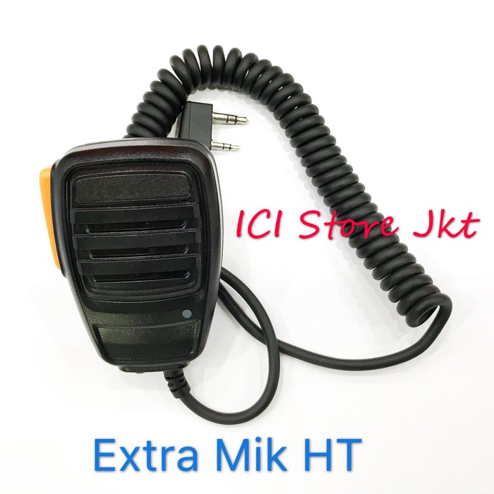 Extramik / Mikrophone PTT HT (Untuk Ht Kenwood dan Icom) Kualitas Orignal & Terbaik