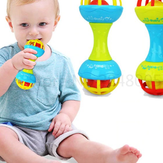 HIPPO LAND Mainan Kerincingan Bayi / teether rattle stick/mainan gigitan bayi BPA FREE 73-74