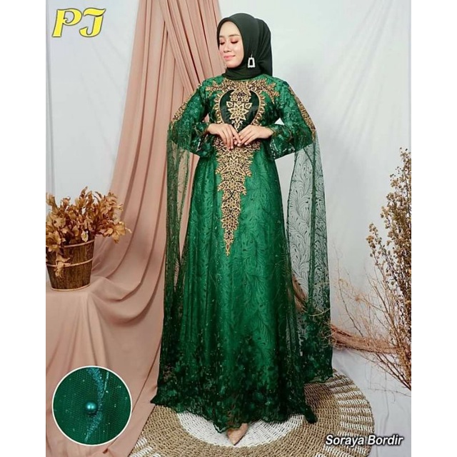 SORAYA BORDIR/ DRES TILEUTIARA BORDIR/ ORIGINAL PELANGI JAYA