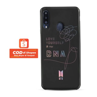 CASING SAMSUNG HARDCASE BTS LOGO LOVE YOUR SELF DNA BLACK