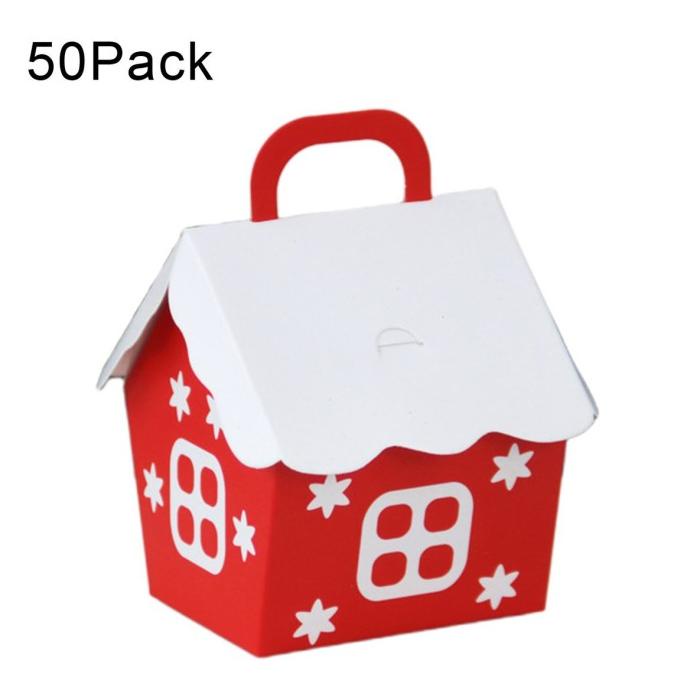 

INS DECORATION50PCS CHRISTMAS HOUSE CANDY BOX DECORATIVE BOX GIFT F DC452CD3