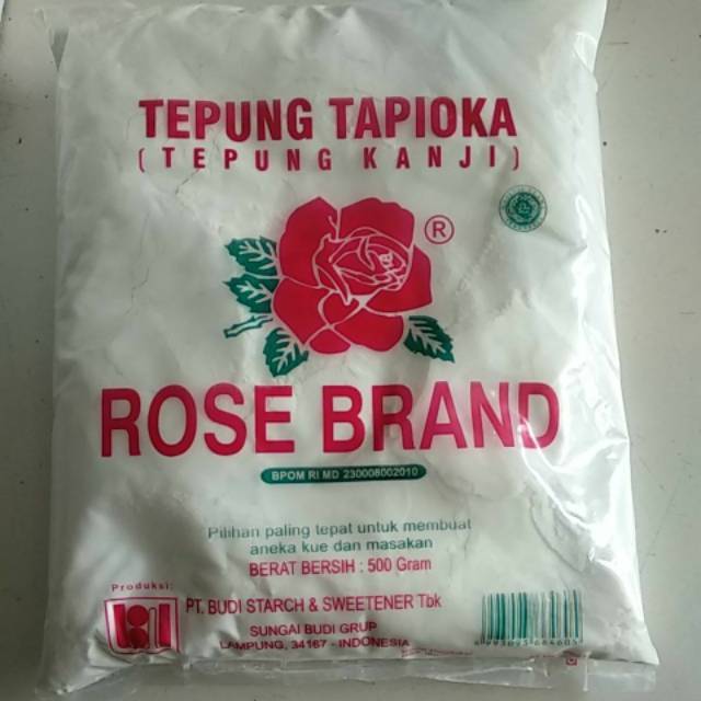 

Tepung Tapioka tepung kanji rose brand 500 gram