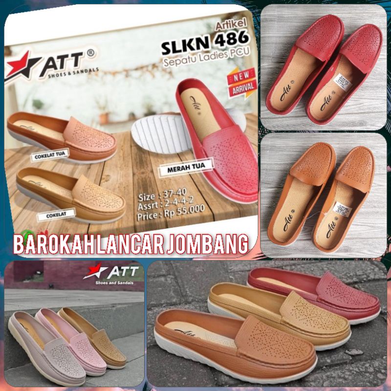 SANDAL SEPATU SLOP KARET WANITA ATT SLKN 486 100% ORIGINAL BY ATT 4/5