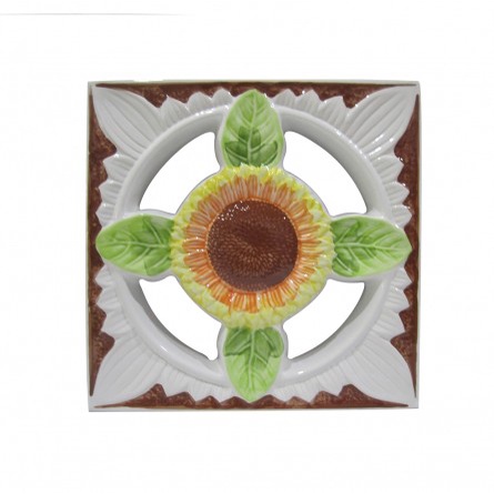 Roster / Loster Keramik Trisensa / Lubang Angin 30x30 cm Motif Bunga