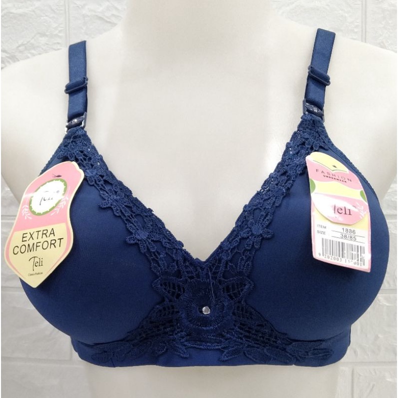 Bra Bh Busa Tanpa Kawat Cup Standar Kait 3 Ukuran 38-40-42-44 / 1886