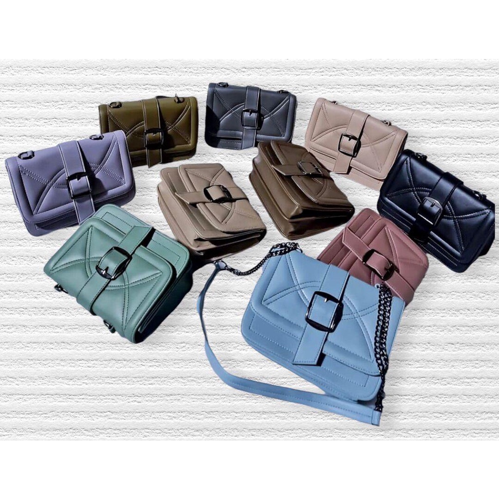 Tas Selempang YELLOW SAPOTE Sling Bag Tas Bahu Wanita Terbaru Model Kekinian Desain menarik dan Tren