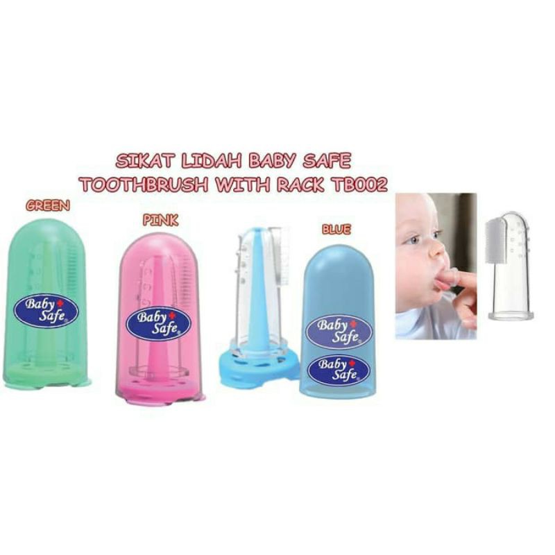 BabySafe Finger Tootbrush TB001 / TB002 / Sikat Lidah Bayi