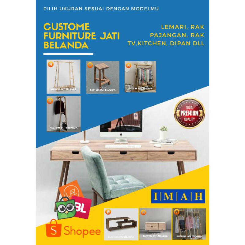 Lemari, meja, kursi jati belanda