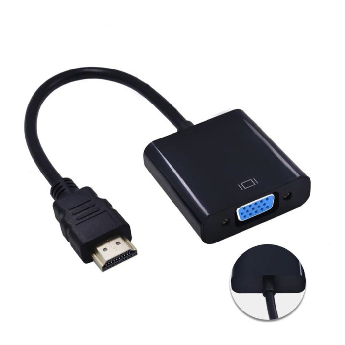 NEW CONVERTER HDMI TO VGA KABEL + audio - HDMI TO VGA KONEKTOR HDMI TO VGA HIGH Quality