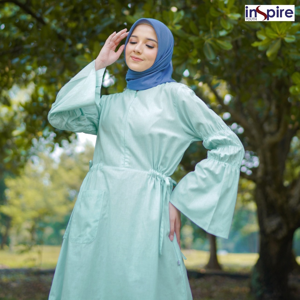 Inspire ITU 43 Tunik Wanita Bahan Cordova Atasan Muslimah Syari Polos