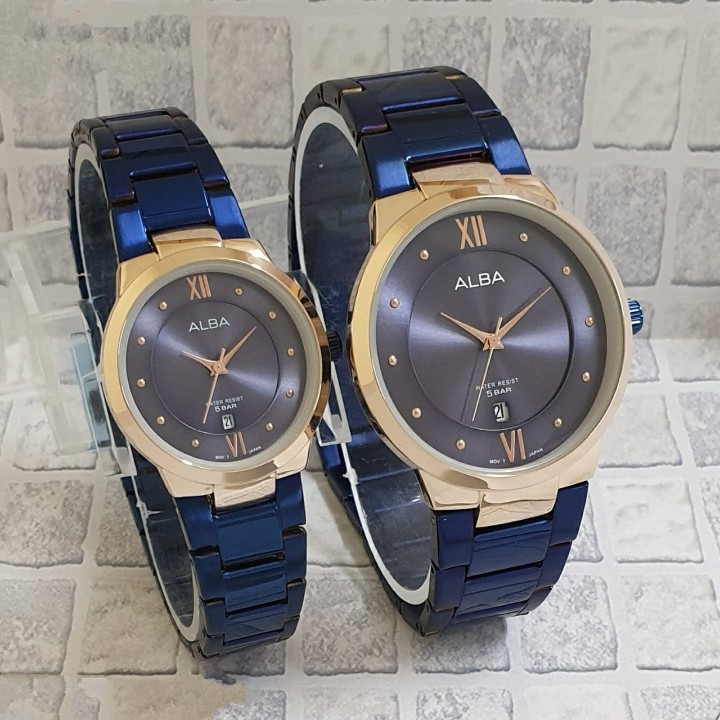 Jam tangan wanita ALBA tanggal aktif free box (bisa couple)