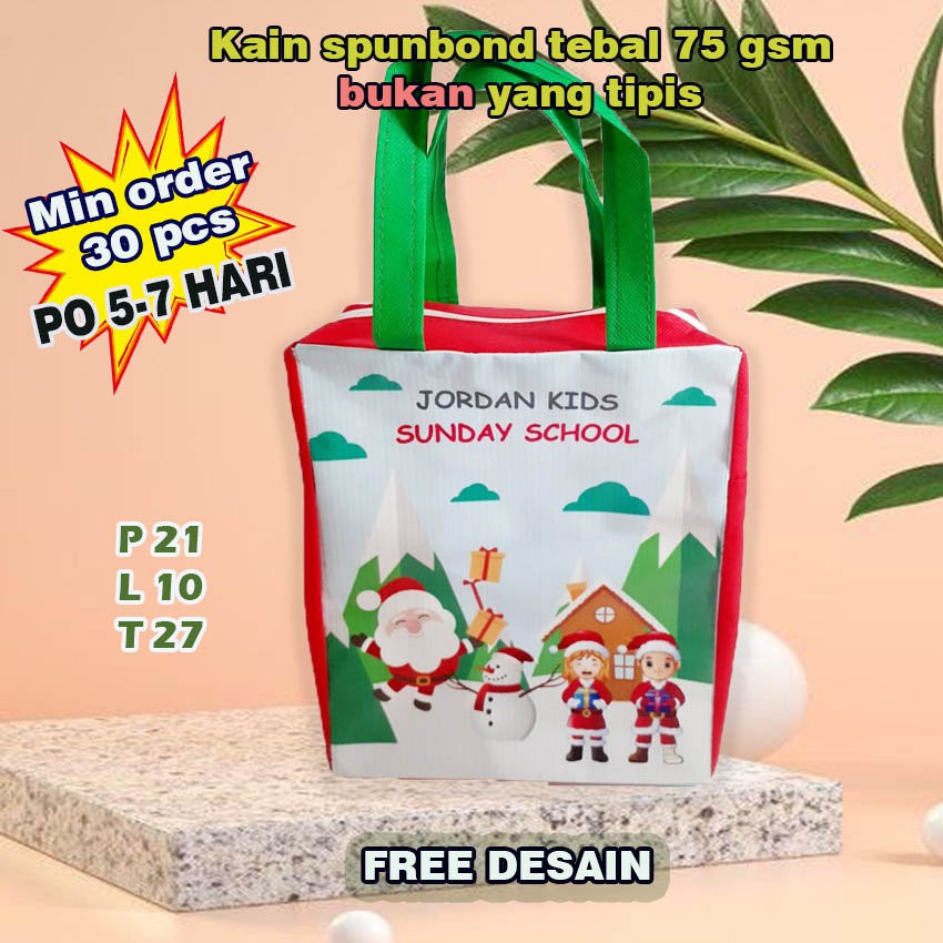

Tas Goodie Bag Natal Resleting