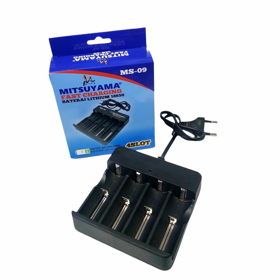 Charger Baterai 18650 3.7V 4 slot