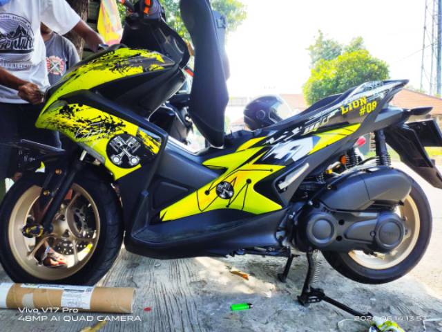 dekal aerox kuning/decal aerox merah/decal aerox terlaris/decal aerox terlaris/ Desain@pro decal