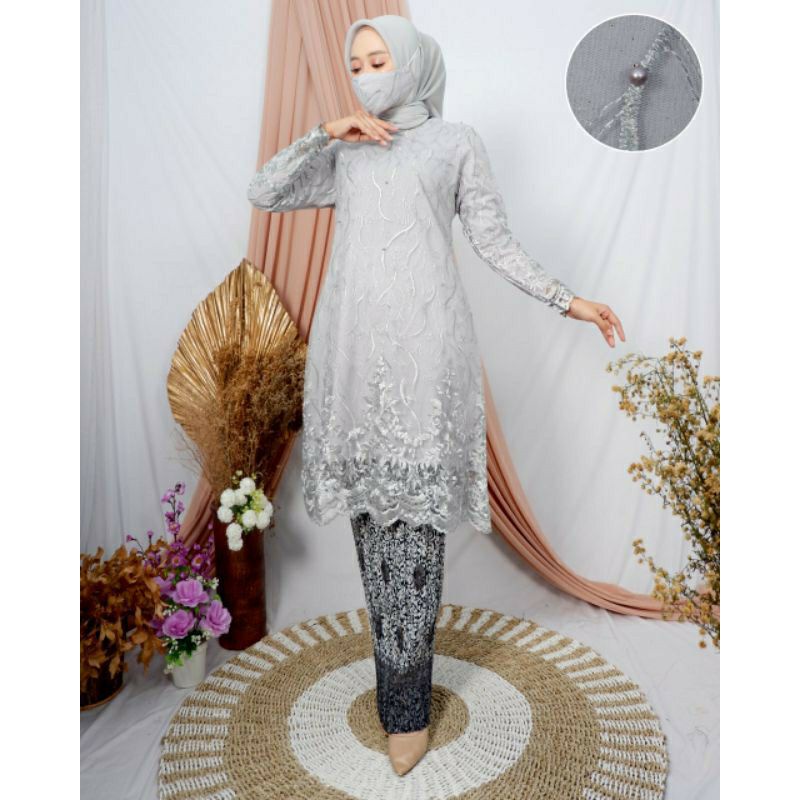 TUNIK TULLE MUTIARA / TILLE PADANG