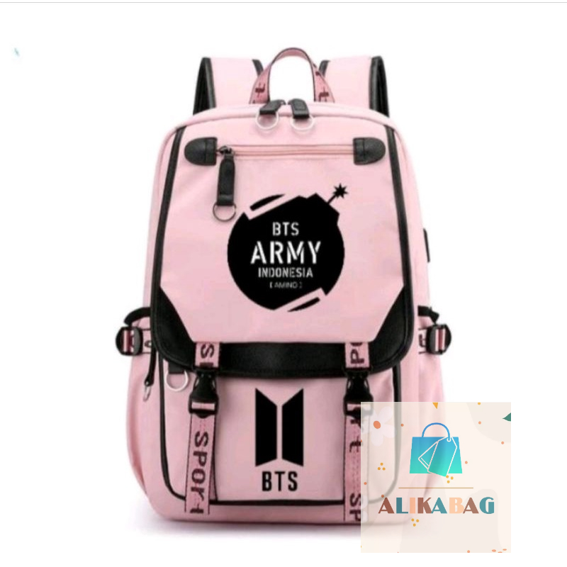 ALIKA BAG - Tas Ransel Anak Perempuan Kpop  Tas Sekolah Kasual Keren Tas Buku Nilon