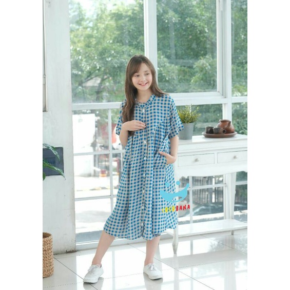 Dress cewe / dress anak cewe / dress cocobana gingham