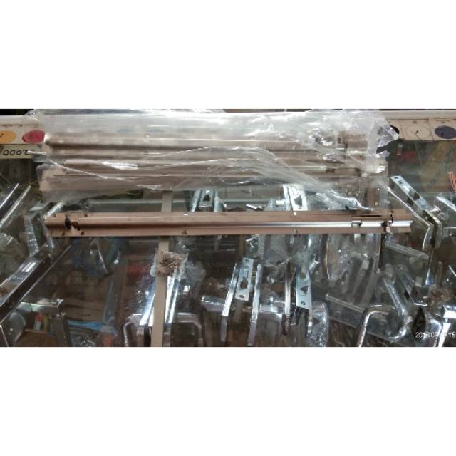 Kunci slot selot pintu rumah stainless panjang 45 cm 18" grendel ss