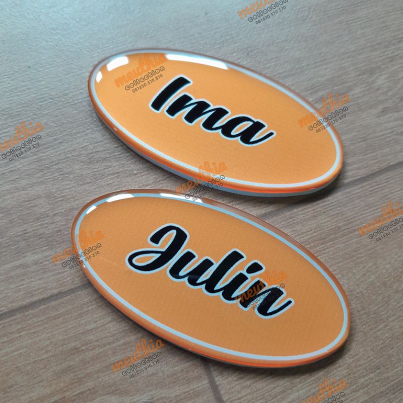 

Papan Nama Oval Unik