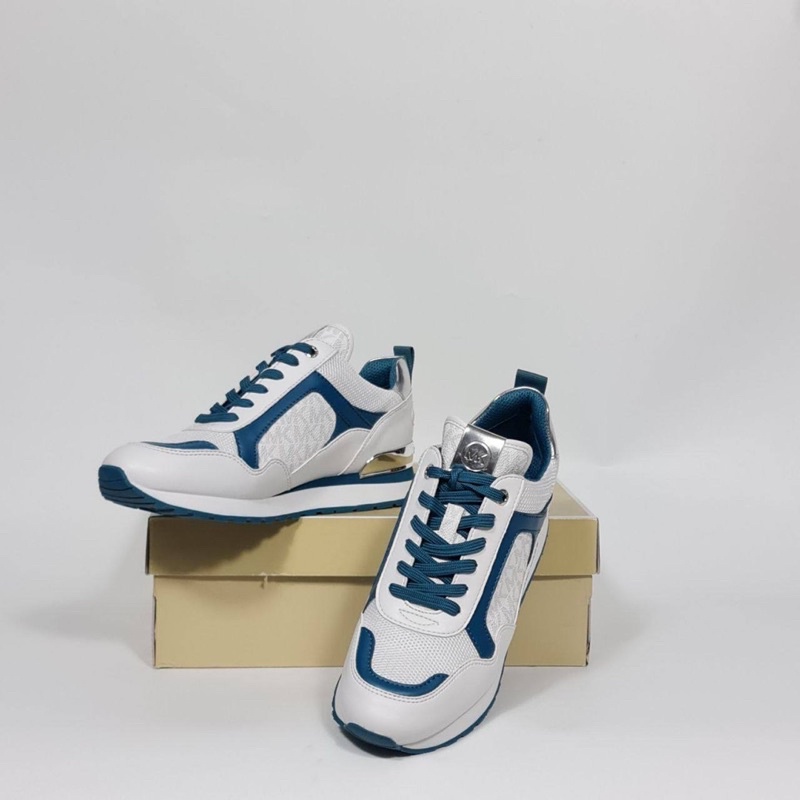 MK WILMA TRAINER NAPPA FAUX LEATHER LAGOON