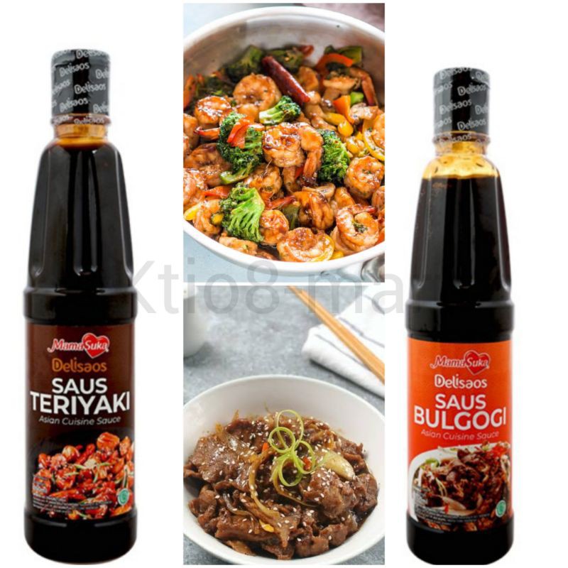 

MamaSuka Delisaos Saus Bulgogi 260ml/Saus Teriyaki 260ml/Saus khas asia