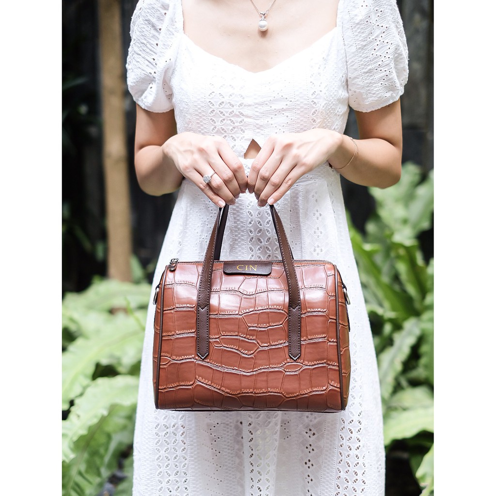 Becca Croco Handbag + Slingbag by Nonataliashop
