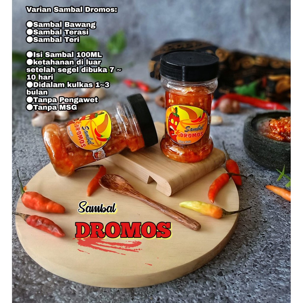 

SAMBAL DROMOS/SAMBAL PRAKTIS DROMOS/SAMBAL NON MSG/SAMBAL DROMOS HIGIENIS/SAMBAL SIAP SAJI DROMOS