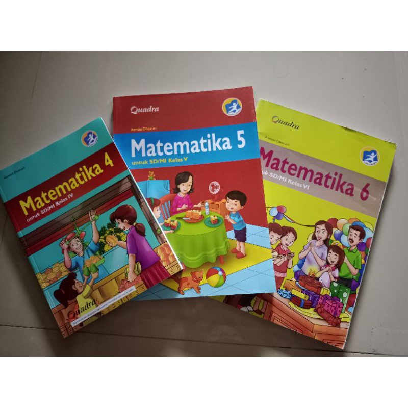 BUKU PAKET MATEMATIKA Quadra Kelas 4,5,6