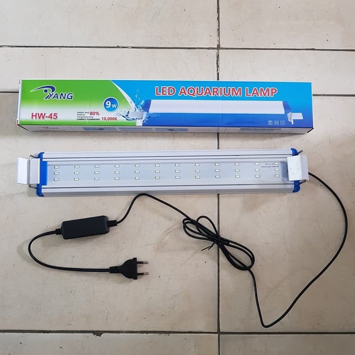 Lampu Led Aquarium YANG HW-45 untuk Akuarium 40-50 cm HW45 9W 9 watt