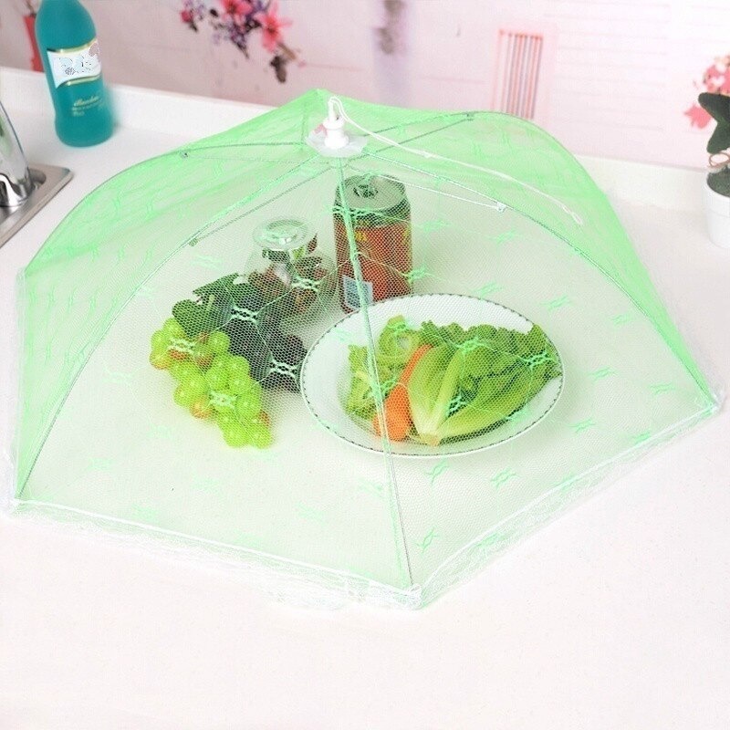 Tudung Saji Cover Penutup Makan Umbrella Food Cover 60cm - FAN-08 - Mix Color