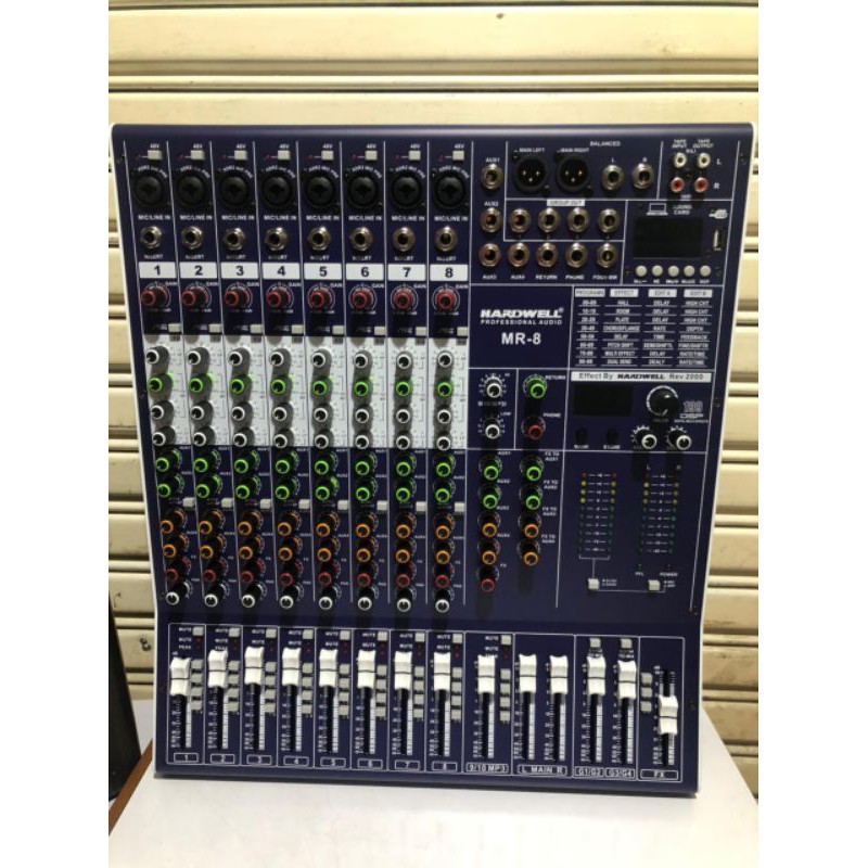 mixer audio hardwell MR-8. mixer profesional.