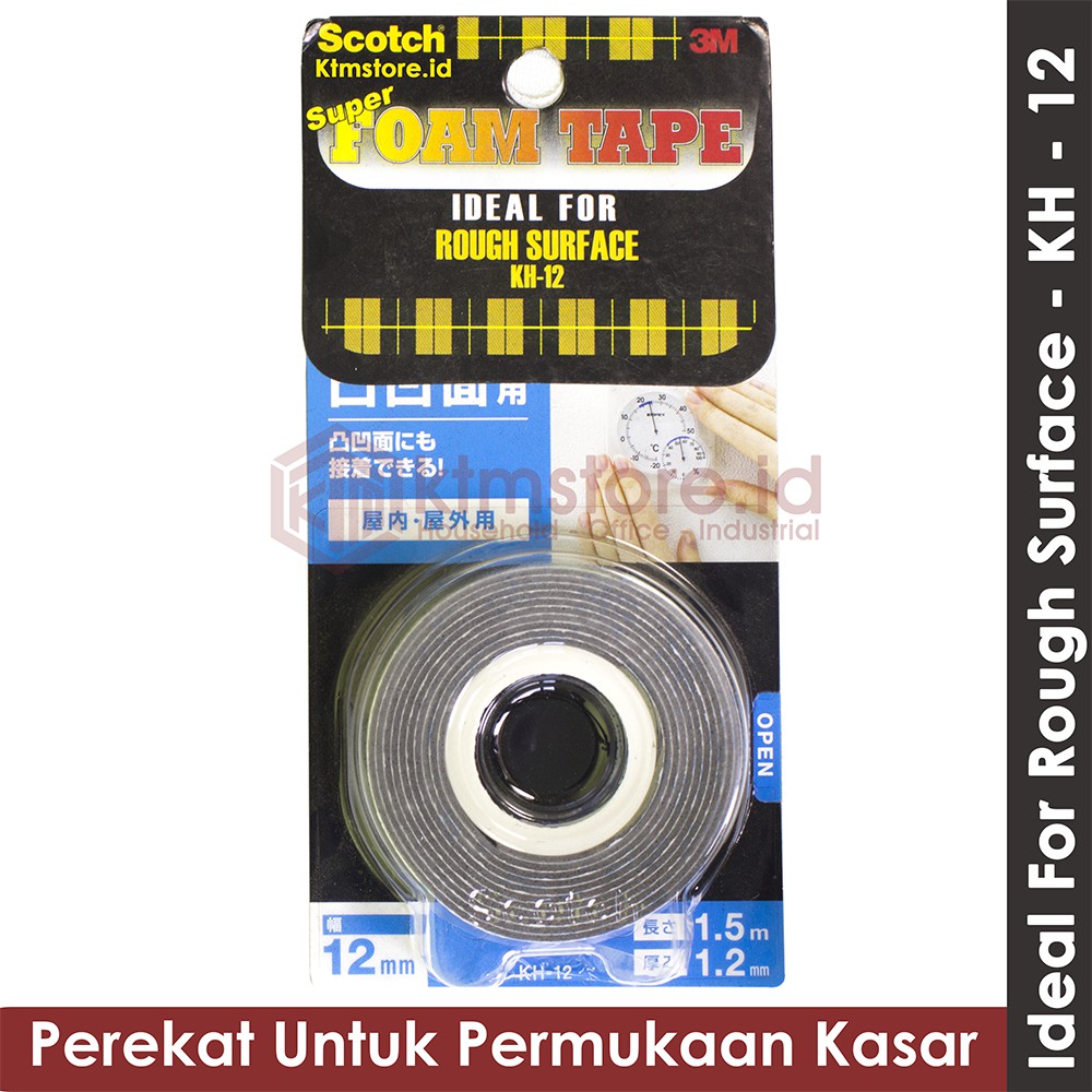 Double Tape Super Strong for Rough Surface Daya Rekat Terkuat 3M Scotch KH-12