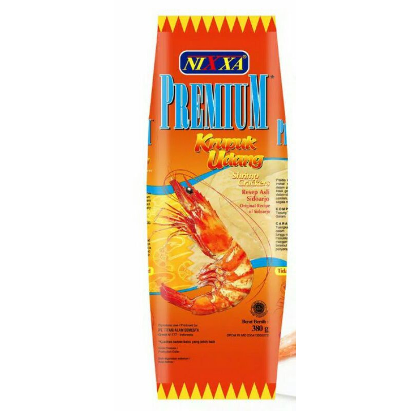 

Nixxa premium kerupuk udang 380 gram