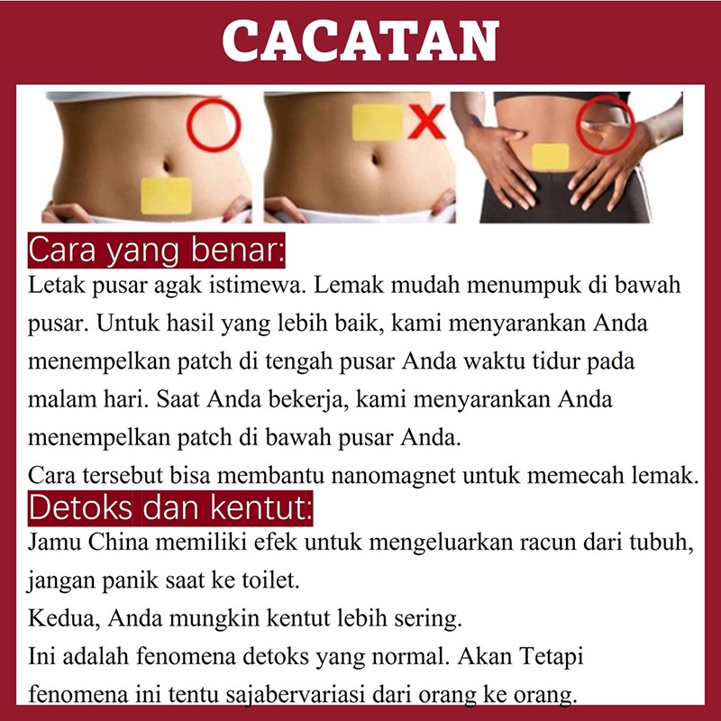 Koyo Pelangsing/ Penurun Berat Badan / Detox Koyo Isi  1 box of 10 pieces Slimming Pelangsing Detox Pembakar Lemak