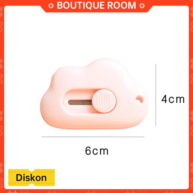 

Ready✨Kreatif Kartun Utilitas Pisau Awan Portabel Kotak Pisau Mini Kantor Pemotong Kertas Manual PisauBER
