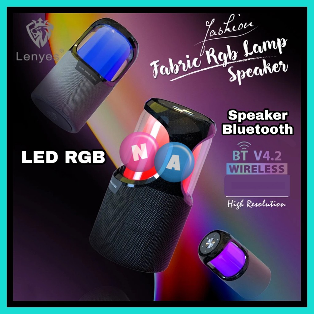 Speaker Bluetooth Original Lenyes Smart LED RGB Waterproof S807