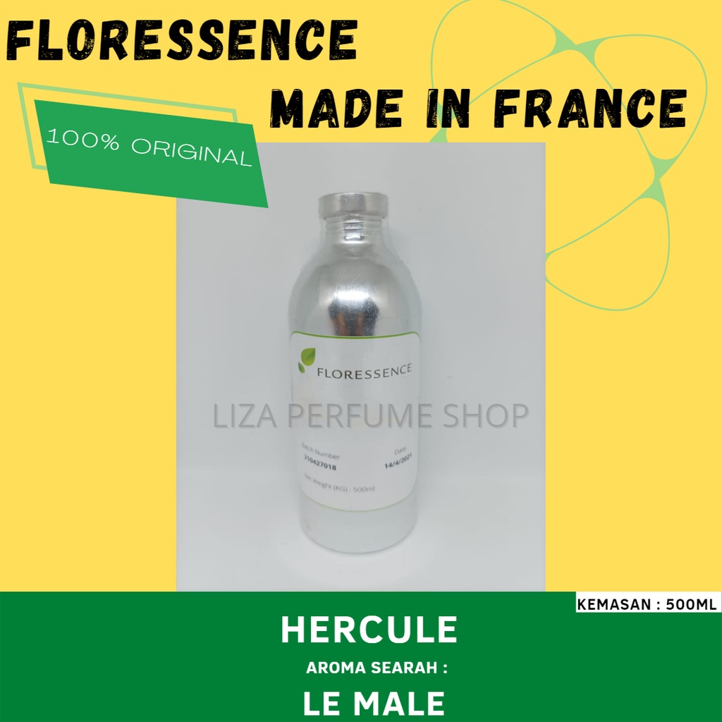 Bibit Parfum LE MALE ( HERCULE  )By FLORESSENCE / Bibit Perfum  le male/ Bibit Parfume FLORESSENCE /
