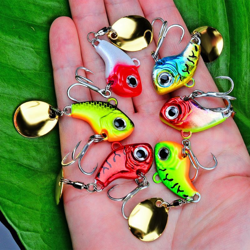 Umpan pancing fishing lure metal vib vibration dengan spinner 5 gram 10 gram