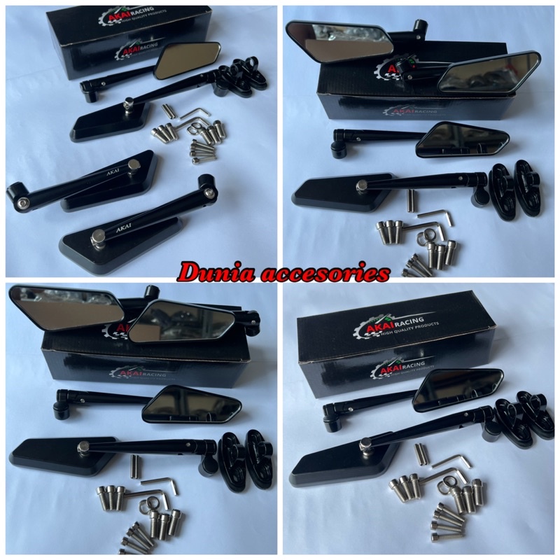 SPION CIRCUIT AKAI RACING KACA PUTIH / R15 v2 v3 /CBR 150 / CBR 250 / NINJA 150 /250 fi ZX / GSX 150