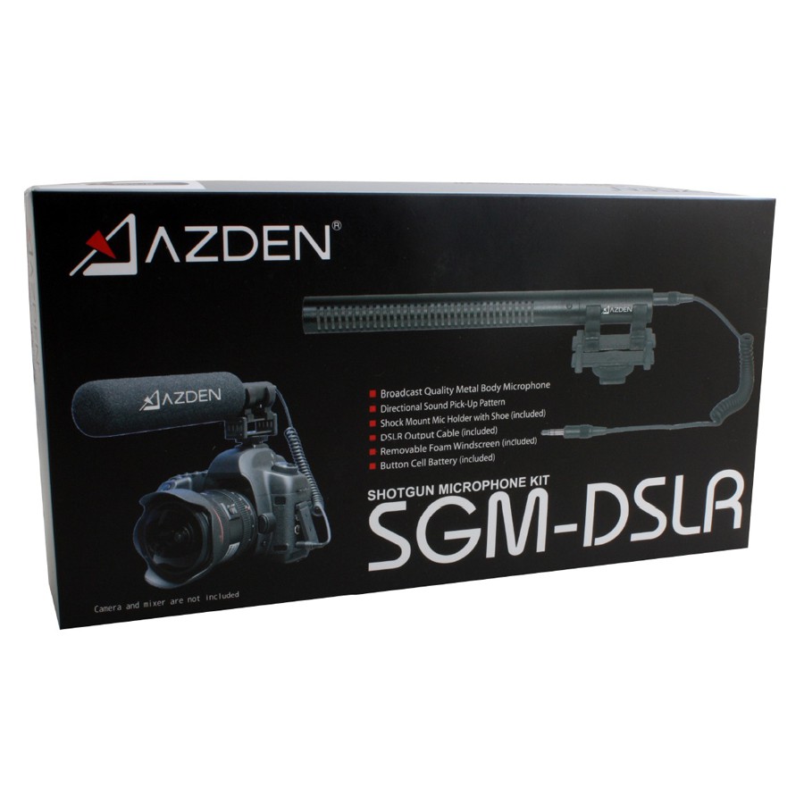 Azden SGM-DSLR Broadcast Quality Shotgun Microphone for DSLR Cameras