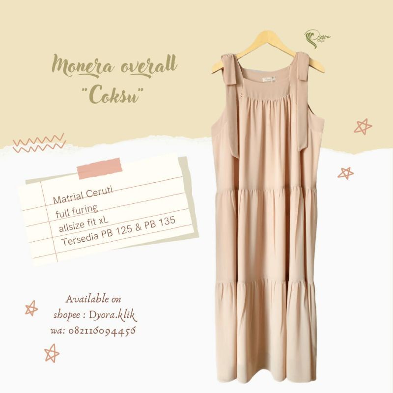 MONERA DRESS/ LOOSE DRESS/OVERALL BABYDOLL POLOS