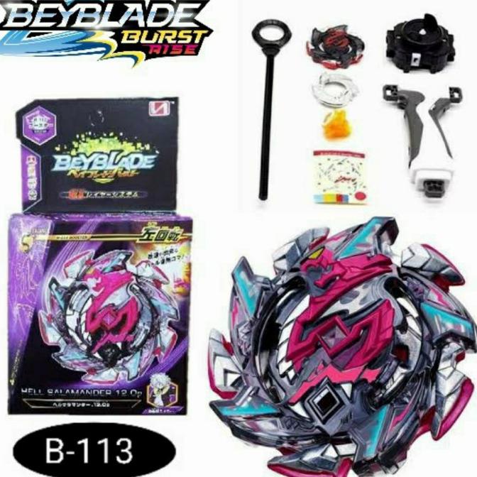 Beyblade Burst Booster Hell Salamander 12 OP Grip Handle Launcher B113