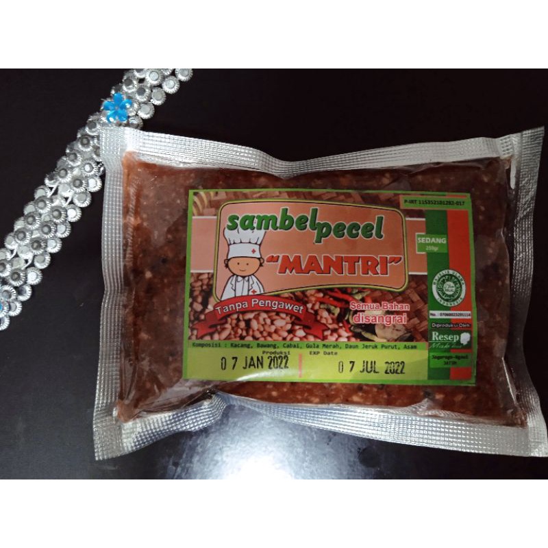 

sambel pecel Mantri rasa sedang kemasan 250 gram