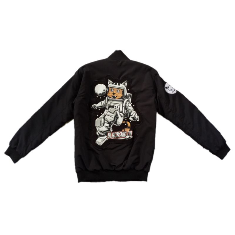 BLACKSKIN BOMBER JACKET "ASTRO CAT"
