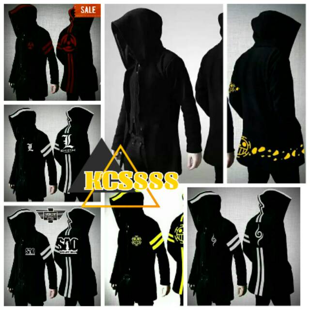 JUBAH ANIME COSPLAY || ONE PIECE || NARUTO || DEATH NOTE L || TRAFALGAR || POLOS || BANDUNG