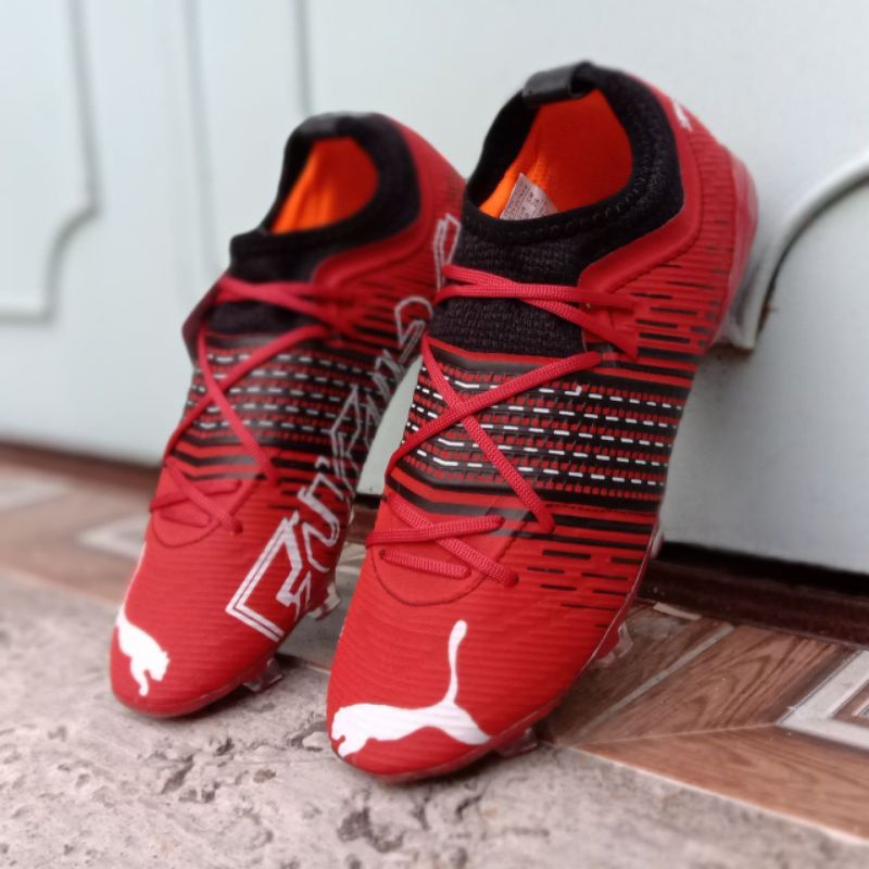 (BISA COD) Sepatu Bola Puma Semi Boot Merah Komponen Ori